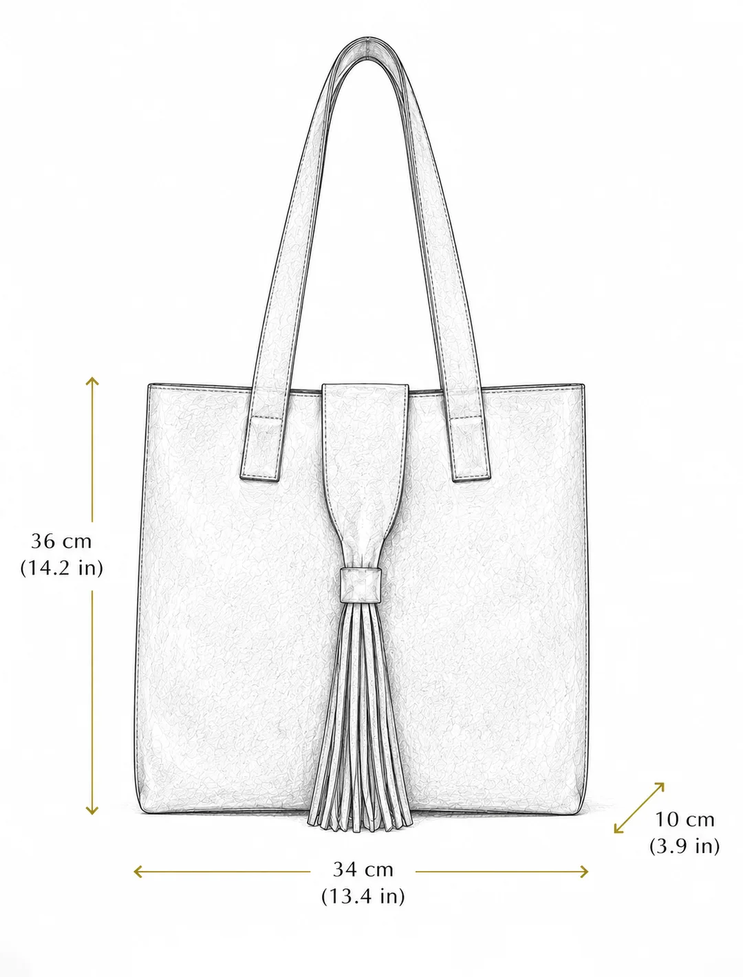 Large Navy Blue Suede Tote Bag | Tassel Shoulder Bag
