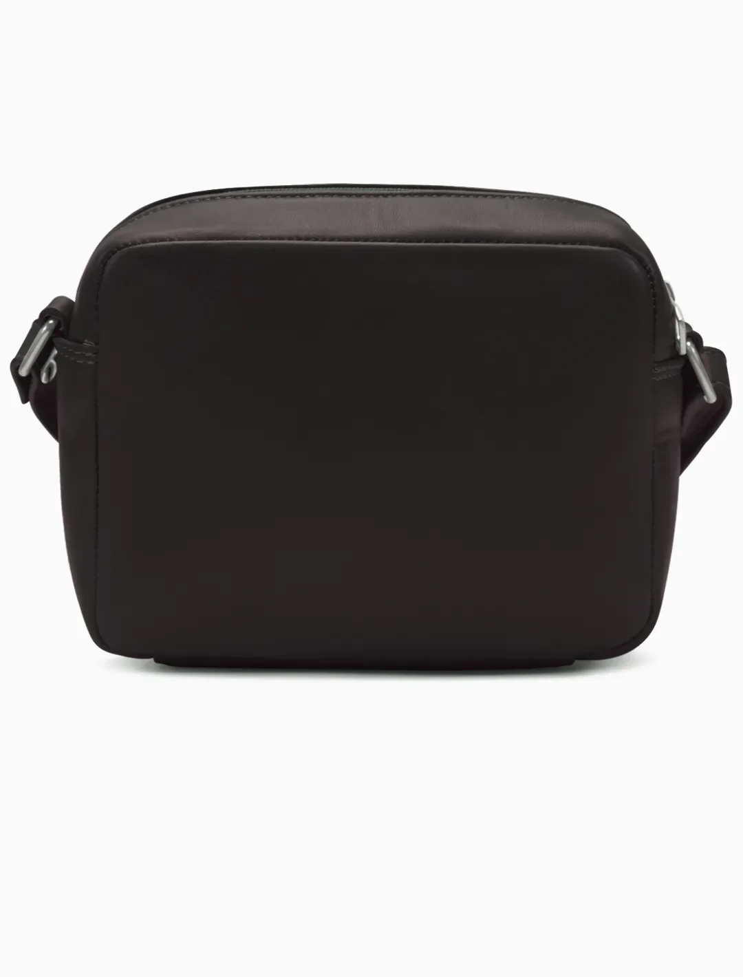 Minimalist Espresso Leather Crossbody Bag | Compact Pebbled Leather Travel Bag