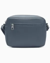 Minimalist Deep Teal Camera Bag | Modern Boxy Leather Crossbody